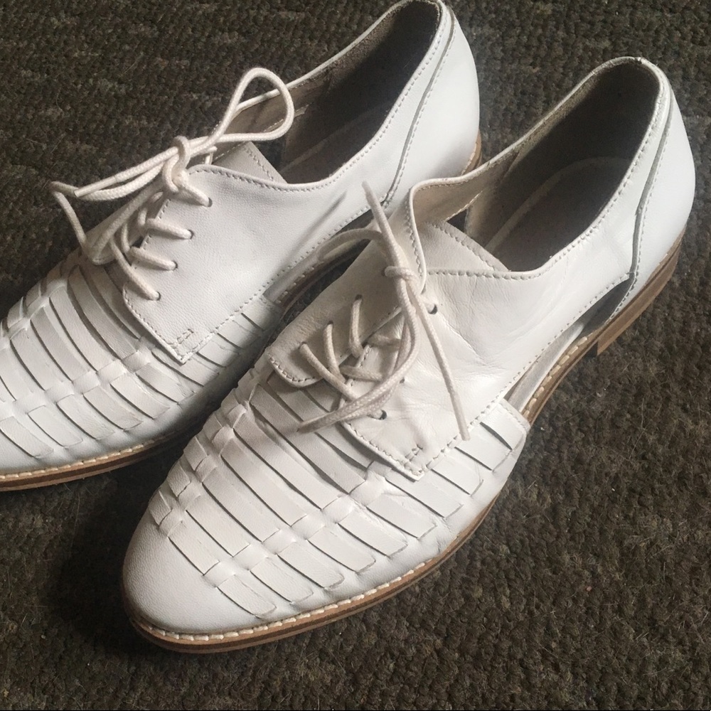 ASOS Wide Fit White Loafers